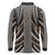 Brown Tongan Polynesian Tribal Long Sleeve Polo Shirt - Polynesian Pride