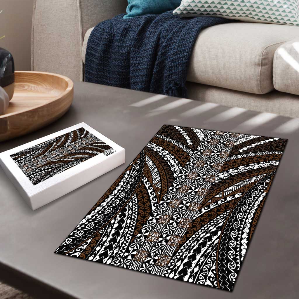 Brown Tongan Polynesian Tribal Puzzle - Polynesian Pride