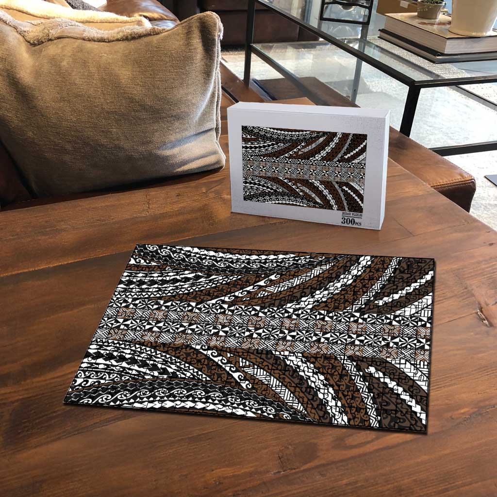 Brown Tongan Polynesian Tribal Puzzle - Polynesian Pride