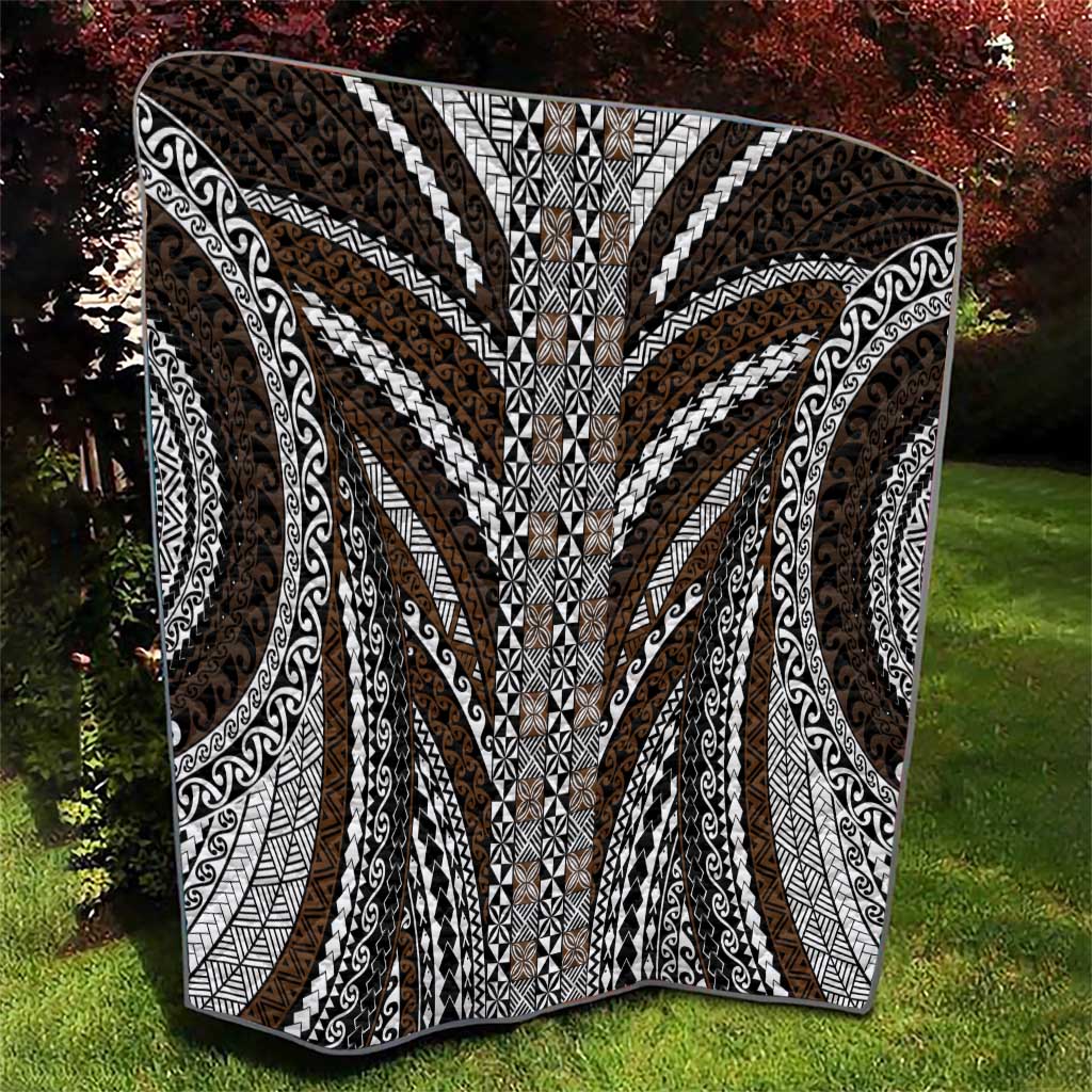 Brown Tongan Polynesian Tribal Quilt - Polynesian Pride