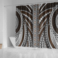 Brown Tongan Polynesian Tribal Shower Curtain - Polynesian Pride