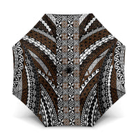 Brown Tongan Polynesian Tribal Umbrella - Polynesian Pride