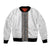 Light Gray Tongan Polynesian Tribal Bomber Jacket - Polynesian Pride