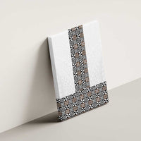 Light Gray Tongan Polynesian Tribal Canvas Wall Art - Polynesian Pride