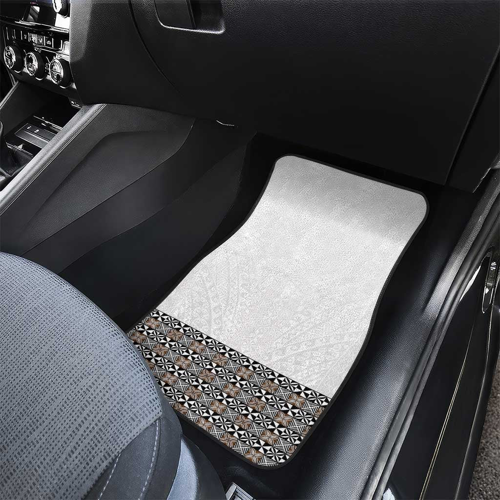 Light Gray Tongan Polynesian Tribal Car Mats - Polynesian Pride