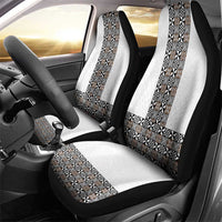 Light Gray Tongan Polynesian Tribal Car Seat Cover - Polynesian Pride