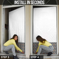 Light Gray Tongan Polynesian Tribal Door Cover - Polynesian Pride