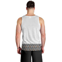 Light Gray Tongan Polynesian Tribal Men Tank Top - Polynesian Pride