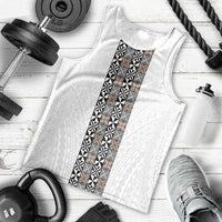 Light Gray Tongan Polynesian Tribal Men Tank Top - Polynesian Pride
