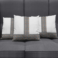 Light Gray Tongan Polynesian Tribal Pillow Cover - Polynesian Pride