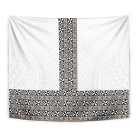 Light Gray Tongan Polynesian Tribal Tapestry - Polynesian Pride