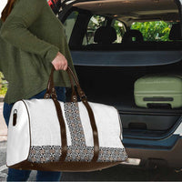 Light Gray Tongan Polynesian Tribal Travel Bag - Polynesian Pride