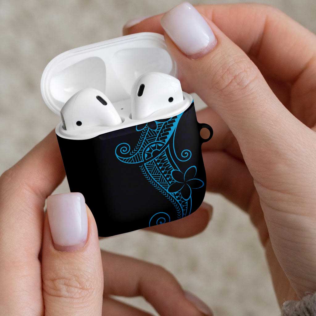 Black Blue Polynesian Tribal AirPods Case - Polynesian Pride