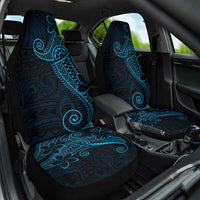 Black Blue Polynesian Tribal Car Seat Cover - Polynesian Pride