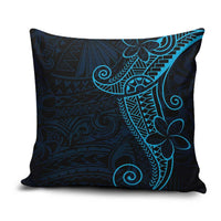 Black Blue Polynesian Tribal Pillow Cover - Polynesian Pride