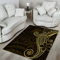 Black Gold Polynesian Tribal Area Rug - Polynesian Pride