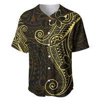 Black Gold Polynesian Tribal Baseball Jersey - Polynesian Pride