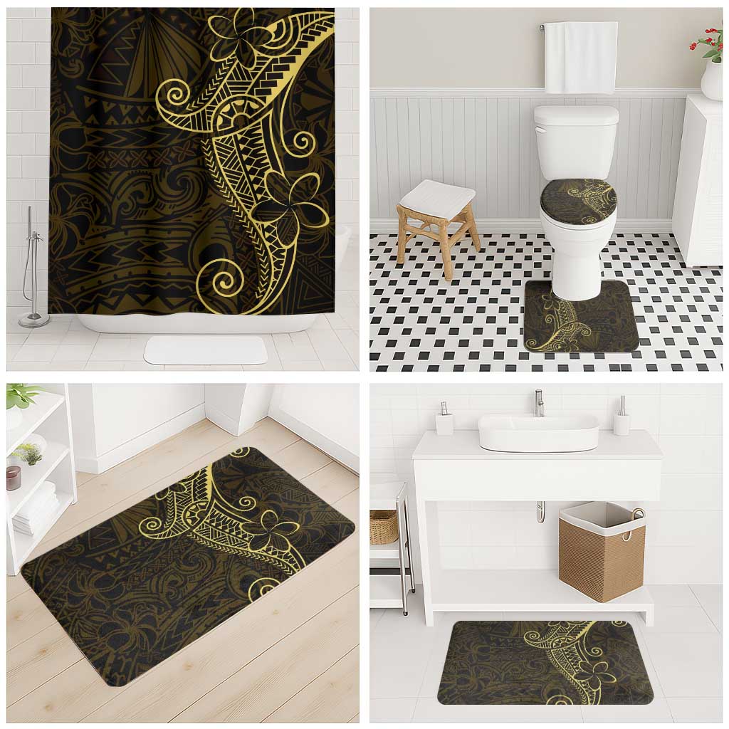 Black Gold Polynesian Tribal Bathroom Set - Polynesian Pride