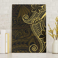 Black Gold Polynesian Tribal Canvas Wall Art - Polynesian Pride