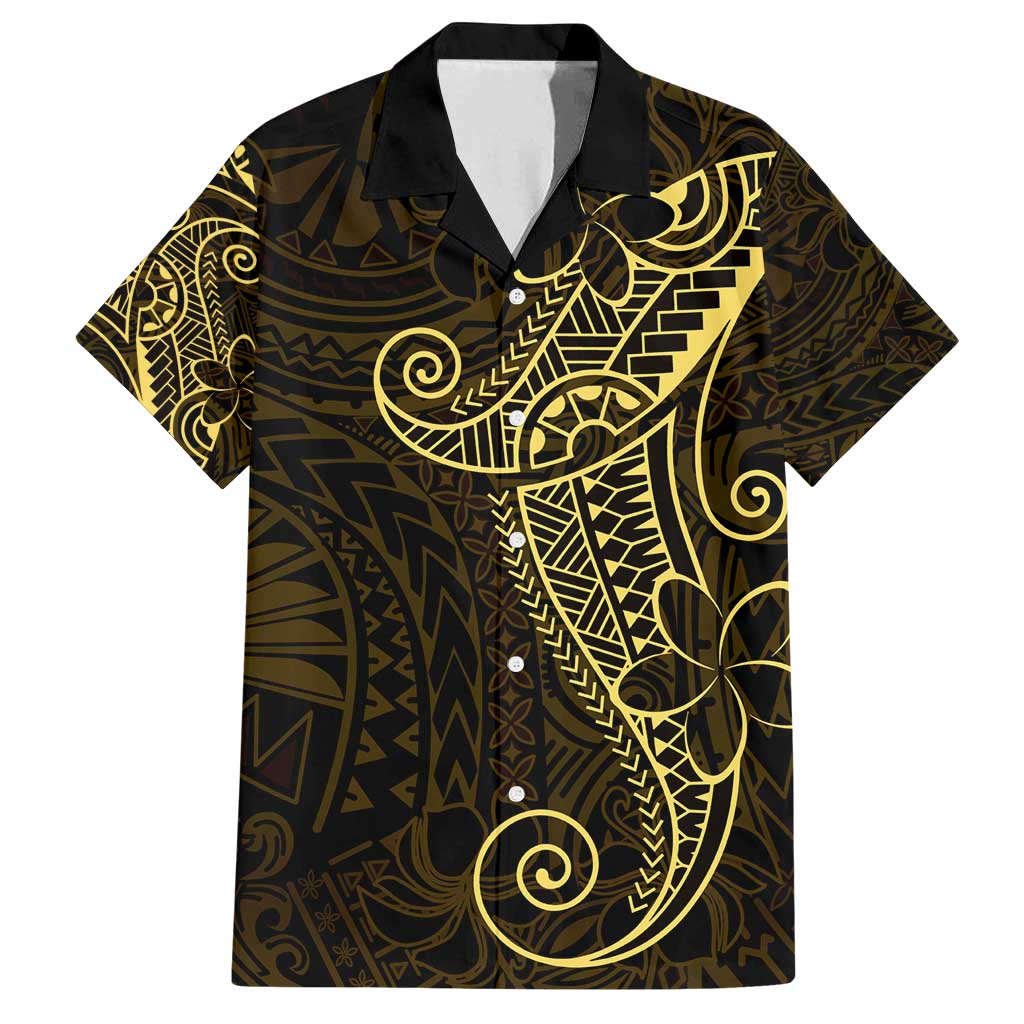 Black Gold Polynesian Tribal Family Matching Long Sleeve Bodycon Dress and Hawaiian Shirt - Polynesian Pride