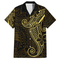 Black Gold Polynesian Tribal Family Matching Long Sleeve Bodycon Dress and Hawaiian Shirt - Polynesian Pride