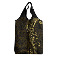 Black Gold Polynesian Tribal Grocery Bag - Polynesian Pride