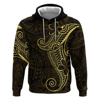 Black Gold Polynesian Tribal Hoodie - Polynesian Pride