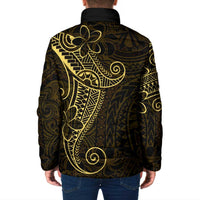 Black Gold Polynesian Tribal Padded Jacket - Polynesian Pride