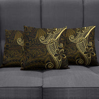 Black Gold Polynesian Tribal Pillow Cover - Polynesian Pride