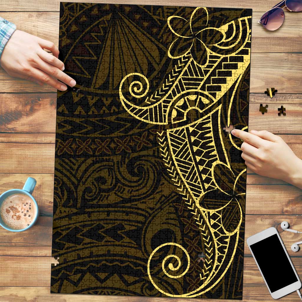 Black Gold Polynesian Tribal Puzzle - Polynesian Pride