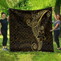 Black Gold Polynesian Tribal Quilt - Polynesian Pride