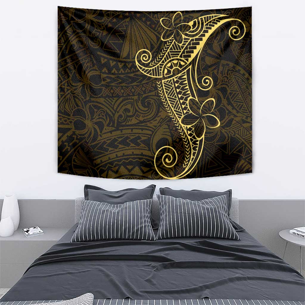 Black Gold Polynesian Tribal Tapestry LT9 - Polynesian Pride