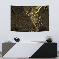 Black Gold Polynesian Tribal Tapestry LT9 - Polynesian Pride