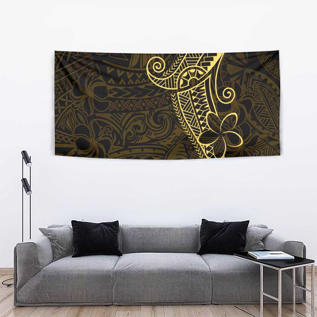 Black Gold Polynesian Tribal Tapestry LT9 - Polynesian Pride