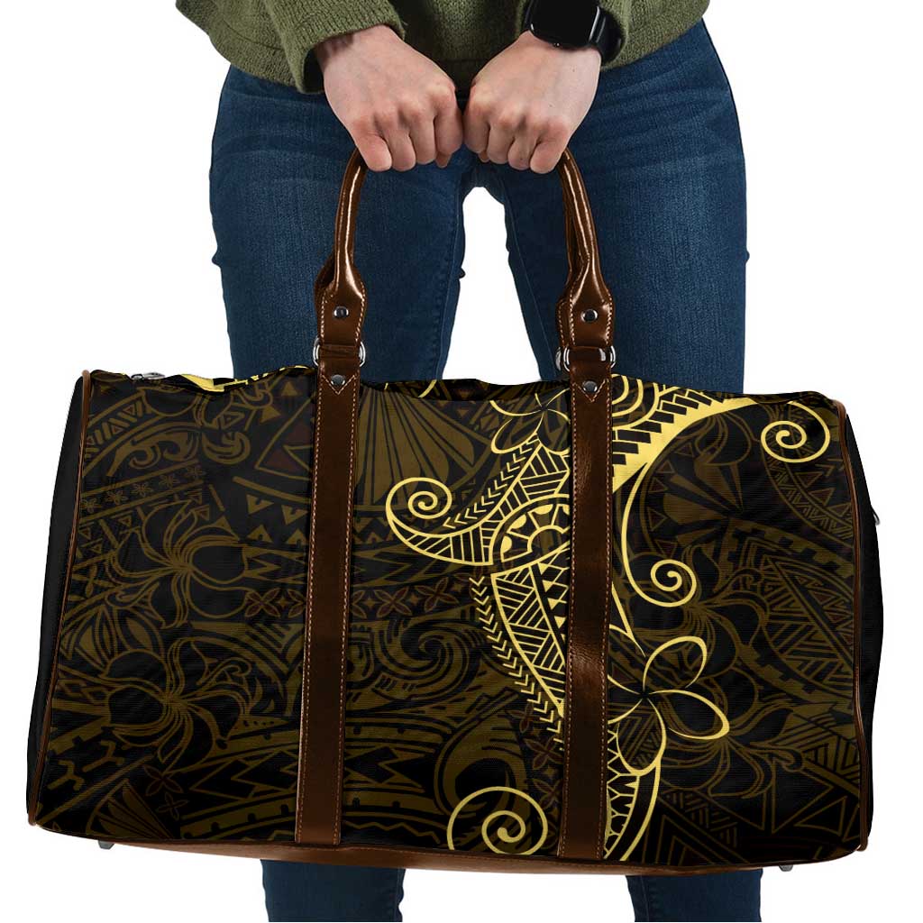 Black Gold Polynesian Tribal Travel Bag - Polynesian Pride