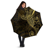 Black Gold Polynesian Tribal Umbrella - Polynesian Pride
