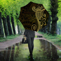 Black Gold Polynesian Tribal Umbrella - Polynesian Pride