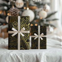 Black Gold Polynesian Tribal Wrapping Paper - Polynesian Pride