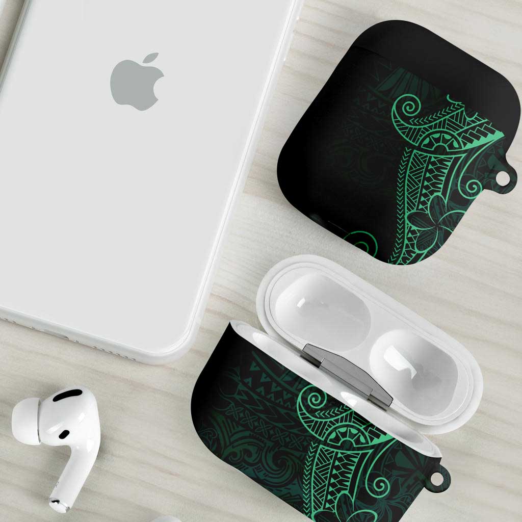 Black Green Polynesian Tribal AirPods Case - Polynesian Pride