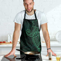 Black Green Polynesian Tribal Apron - Polynesian Pride
