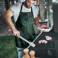 Black Green Polynesian Tribal Apron - Polynesian Pride