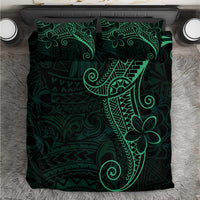 Black Green Polynesian Tribal Bedding Set - Polynesian Pride