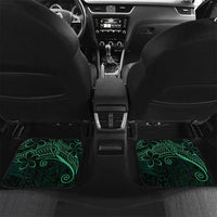 Black Green Polynesian Tribal Car Mats - Polynesian Pride