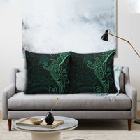 Black Green Polynesian Tribal Pillow Cover - Polynesian Pride