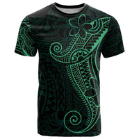 Black Green Polynesian Tribal T Shirt - Polynesian Pride