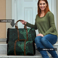 Black Green Polynesian Tribal Travel Bag - Polynesian Pride