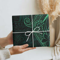 Black Green Polynesian Tribal Wrapping Paper - Polynesian Pride