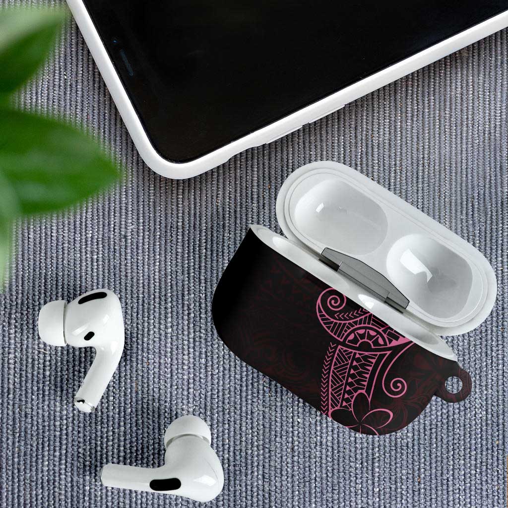 Black Pink Polynesian Tribal AirPods Case - Polynesian Pride