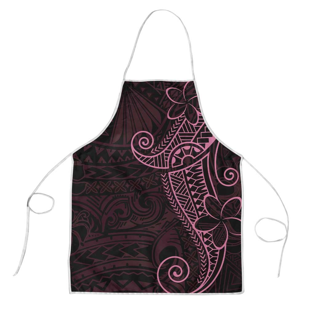 Black Pink Polynesian Tribal Apron - Polynesian Pride