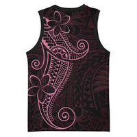 Black Pink Polynesian Tribal Basketball Jersey - Polynesian Pride